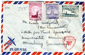 1958 Bangkok Thailand Siam Air Mail on bordering envelope - Picture 1 of 1
