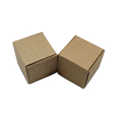 Brown Kraft Paper Box for Gift Candy Jewelry Packaging Boxes Wedding Party Favor - Image 1 of 4