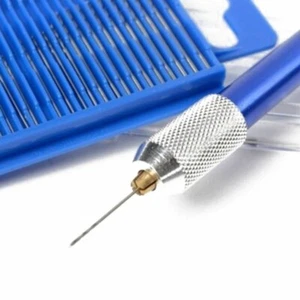 21pcs Mini Twist Micro-Drill Bits Set & Aluminum Hand Drill & Case For Hobby NEW - Picture 1 of 13