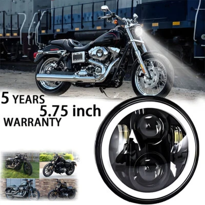 Proyector de faros LED 5-3/4" 5,75 para Harley Davidson Sportster XL 1200 883 Foto 1 de 4