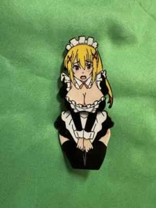 Magnetic Detachable KonoSuba Darkness 3.2" Pin Metal Enamel Badge Anime Waifu - Picture 1 of 4