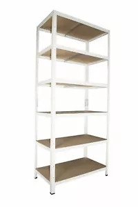 Shelf Creations Basic Steckregal 200x60x30cm weiß für Keller Lager Garage Ordner - Bild 1 von 8