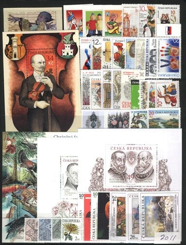 CESKA MNH Complete Year set 2011     36 Stamps + 4 Souvenir Sheets - Image 1 of 1
