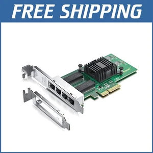 Versatile Ethernet PCIe Card with Quad RJ45 Ports - Compatible with Multiple OS - Picture 1 of 6
