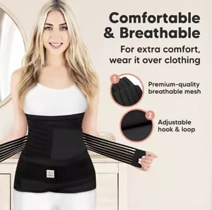 Flat Tummy Belly Wrap & Hip Belt Size 1 Body Shaper Hour Glass Waist Trainer - Picture 1 of 16