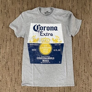 Corona Extra Beer Mexico Grau T-Shirt Herren Größe SMALL NEU - Bild 1 von 5