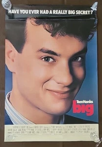 Vintage BIG Original 1988 Movie Theater Poster - TOM HANKS - Rolled *SEE PHOTOS  - Picture 1 of 15