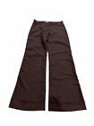 Miss Sixty Womens Brown Basic Italy Wool Wide Pants Size 27 Made In Italy