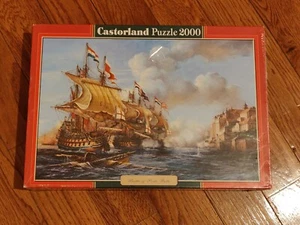 VERY RARE NEW Castorland "Battle of Porto Bello" 2000 Piece Jigsaw Puzzle - Picture 1 of 7