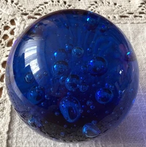 MASSIVE KUGEL AUS GLAS HANDGEARBEITET Mega Groß Ca 1230 Gr. F - Bild 1 von 2