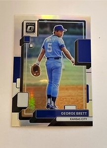 2022 Optic George Brett Silver Holo  Royals HOF
