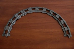 Lego Duplo Train Set 2735-1 Curved Rails 6x Dark ( Old ) Gray Color - Picture 1 of 4