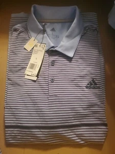 $ 65 Adidas Herren Golf Ultimate 365 solides Poloshirt - blau - Large - neu Etikett - Bild 1 von 24