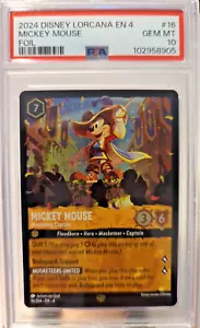Mickey Mouse Musketier Captain Disney Lorcana Ursula's Return Cold Foil PSA 10 - Bild 1 von 4