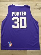 Terry Porter Portland Pilots #30 Size Large NCAA basketball jersey Purple