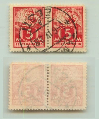 Estonia 🇪🇪 1928 SC 70 used, pair. e9525 - Image 1 of 2