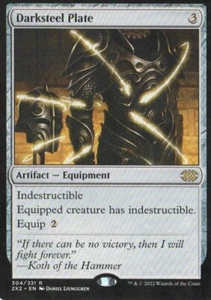 MTG DOUBLE MASTERS 2022 PIASTRA ACCIAIO SCURO RARA - Foto 1 di 1