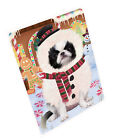 Christmas Gingerbread Snowman Dog Cat Pet Photo Lovers Sherpa Fleece Blanket