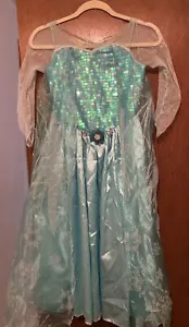 Vestido/Disfraz de Elsa Frozen de The Disney Store. Talla Niña 8/10 - Imagen 1 de 5