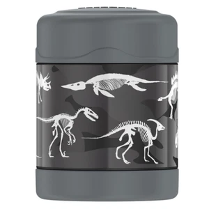 100% Genuine! THERMOS Funtainer S/S 290 ml Vacuum Insulated Food Jar Dinosaur! - Picture 1 of 6