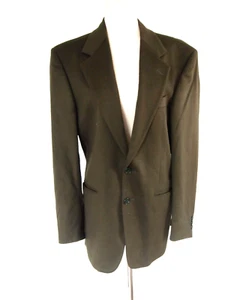 Vtg Michelangelo Loro Piana Cashmere Wool Suit Blazer 42 Olive Green Italy - Picture 1 of 11