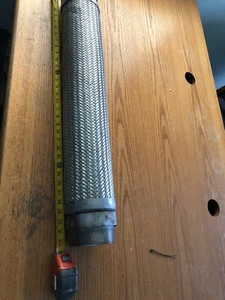 Edelstahl Geflecht Flexibler Stahlschlauch 32”L X 4” Durchmesser - Bild 1 von 12