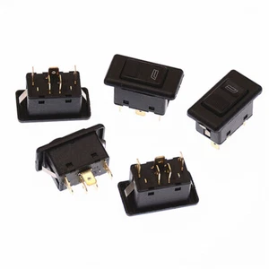 5PCS/Set Universal Car Electric Power Window Switch Control ON/OFF 5 Pin 12/24V - Picture 1 of 5