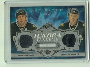 2008-09 Artifacts Tundra Tandems  Jersey Silver Modano / Richards /50 *S1891