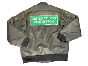 United Colors of Benetton Formula 1 Racing Jacket Size 48 Japan XL Black Vintage - Picture 1 of 20