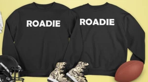 ROADIE Sweatshirt Workwear Security Staff Uniform Costume Workers Funny Novelty - Picture 1 of 4