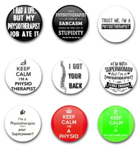INSIGNIAS DE FISIOTERAPEUTA 25mm 1" PULGADA x9 - Imagen 1 de 1