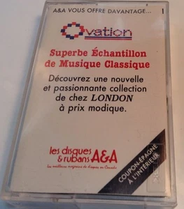 A & A SUPERBE ECHANTILLON DE MUSIQUE CLASSIQUE Tape Cassette 1981 A&A Records - Picture 1 of 9
