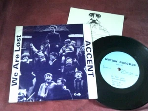 ACCENT We are lost RARE 7" + insert NEW WAVE Indie Mod See condition - Picture 1 of 2