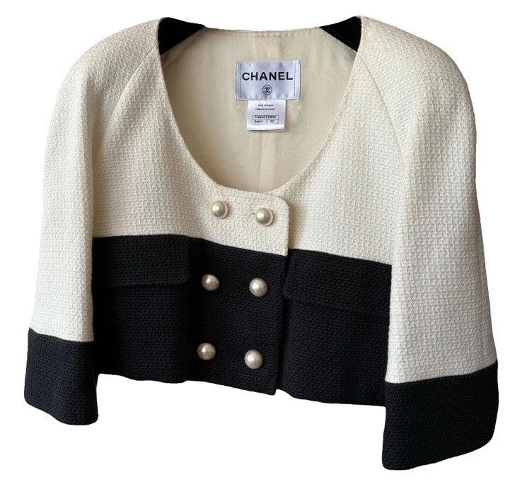Bolero Chanel SS13 blanco y negro Foto 1 de 4
