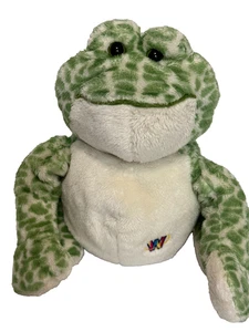 Webkinz Ganz Spotted Frog Green White Plush Stuffed Animal No Code - Picture 1 of 7