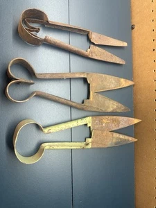Vintage HAND SHEEP SHEARS Lot Of 3 - Picture 1 of 10