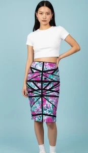 Bisou Bisou Womens size Small vintage Y2K midi pencil skirt Office Siren - Picture 1 of 5