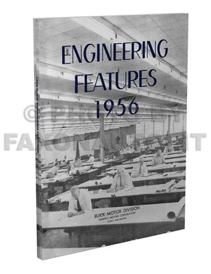BUICK, FAXON AUTO LITERATURE 1956 Buick Engineering Features Manual Reprint Special Super Roadmaster Century