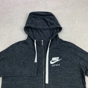 Nike Sportswear Damen Hoodie Größe Medium leichter anthrazitgrau 883729-010 - Bild 1 von 11