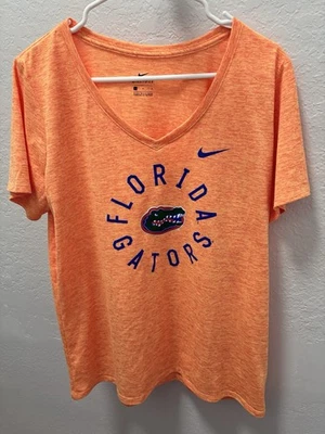Camisa de Fútbol Florida Gators Naranja Nike Dri Fit Atlética Mujer’s Talla Grande Foto 1 de 4