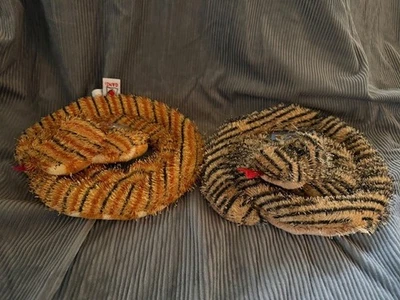 Webkinz Tiger Snake HM154 and Striped Snake HM206 NO CODES - Excellent condition - Image 1 of 4