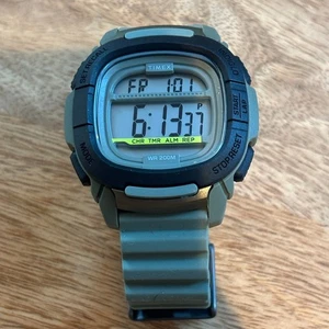 Timex Command Shock Digital Watch Indiglo Water Resistant 200M Military Green - Picture 1 of 5