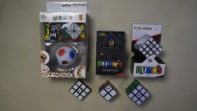 Lote de 2 Cubos Nuevos Precintados Fantasma de Rubik 3x3 y 4x4 + 2x2 + 1x3 + 3x3 + Juego de Regalo Foto 1 de 4