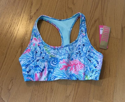 Lilly Pulitzer Luxletic Teegan Sports Bra multi sink or swim NWT size medium￼ - Image 1 of 4