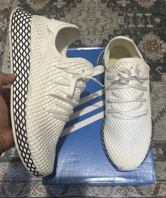 adidas Deerupt Runner Men's Black/White Size 9M - Image 1 of 4