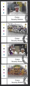 SOUTH GEORGIA 2023 CORONATION OF KING CHARLES MARGINALS SET OF 4 FINE USED - Imagen 1 de 1