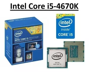 Intel Core i5-4670K SR14A Quad-Core-Prozessor 3,4 GHz, Sockel LGA1150, 84 W CPU