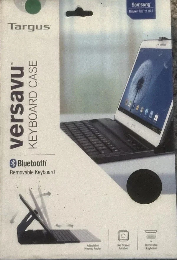 Galaxy Tab 3 10.1 Targus Tablet Versavu Keyboard Case for Samsung New - Image 1 of 1