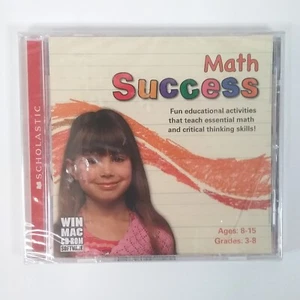 Scholastic Math Success CD-ROM WIN MAC Grades 3-8 Ages 8-15 New - Picture 1 of 2