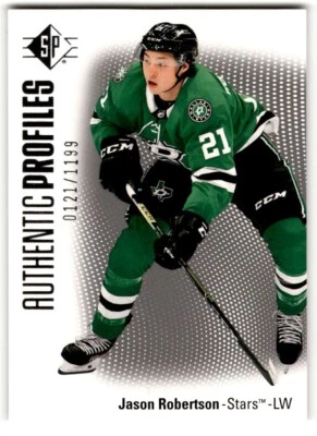 Jason Robertson 2021-22 SP Authentic Profiles /1199 #AP-8 Dallas Stars - Image 1 of 2